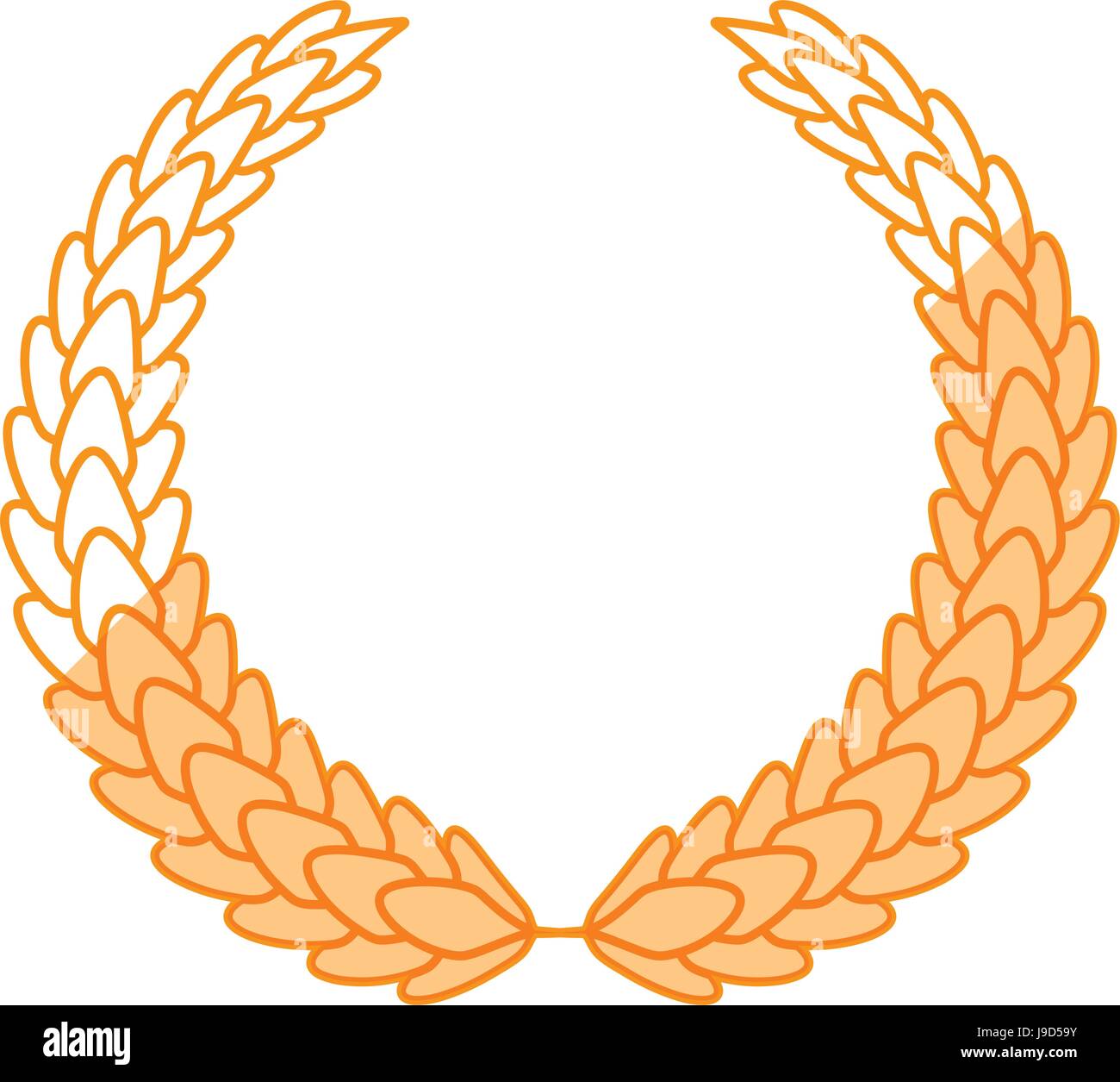 Wreath leaves ornament Stock Vector Image & Art - Alamy