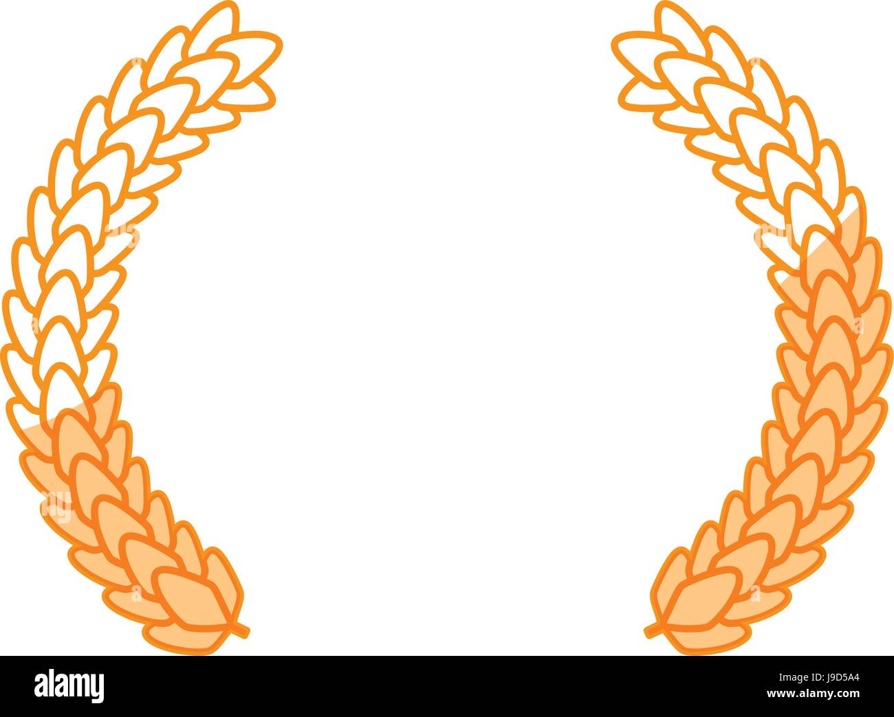 Wreath leaves ornament Stock Vector Image & Art - Alamy