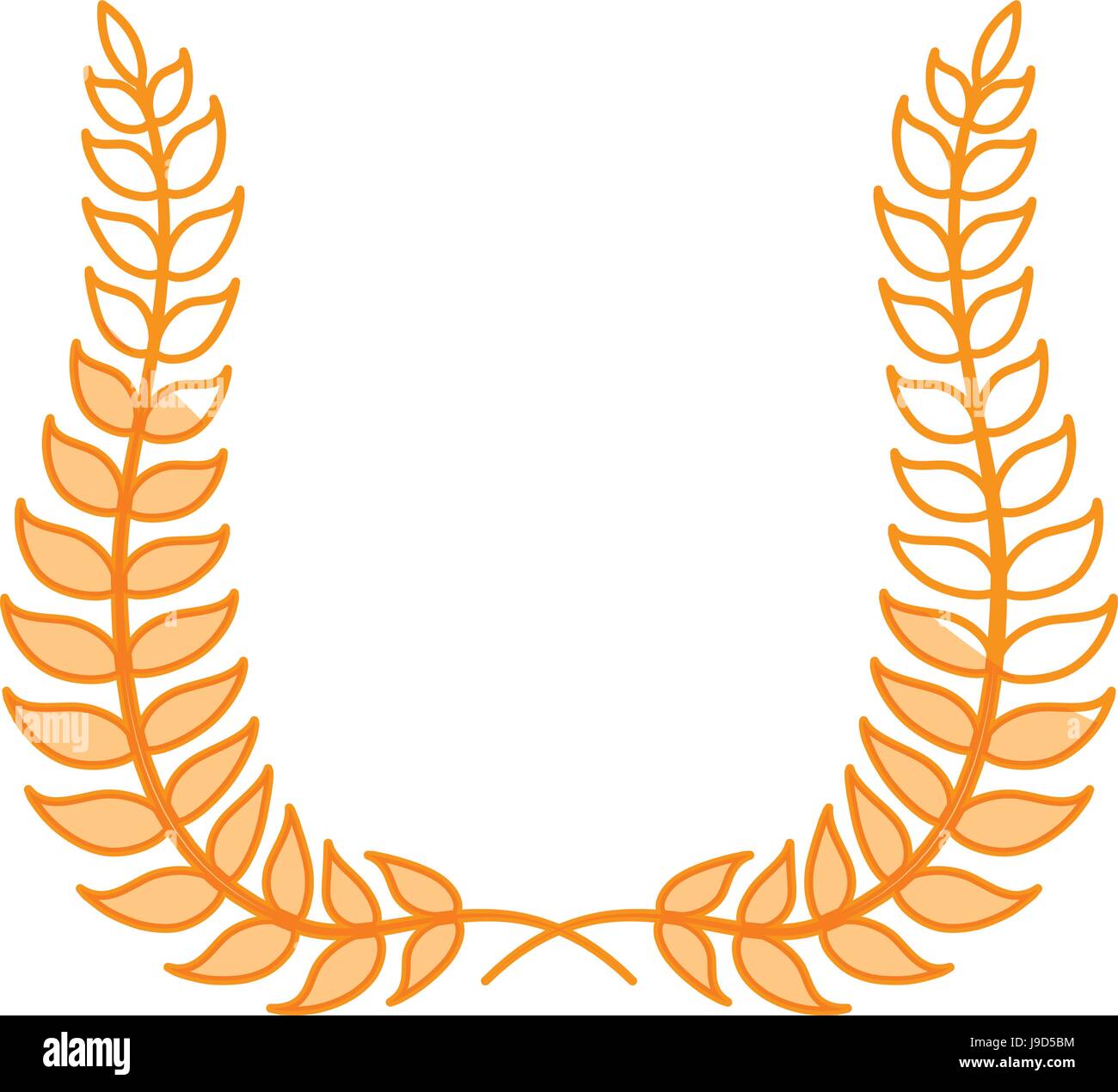 Wreath leaves ornament Stock Vector Image & Art - Alamy