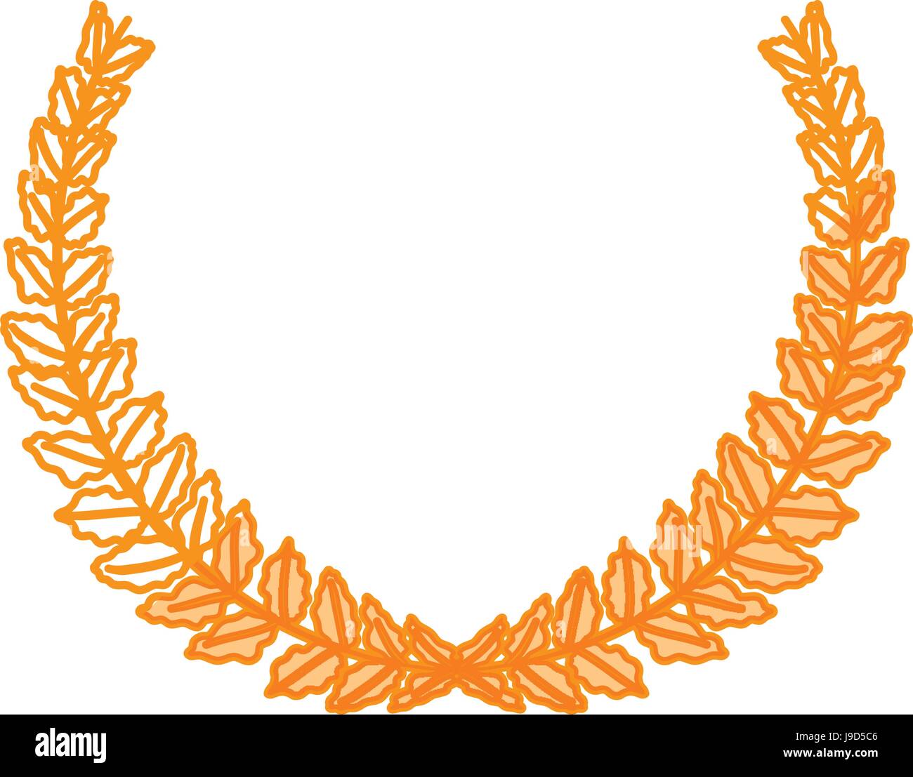 Wreath leaves ornament Stock Vector Image & Art - Alamy