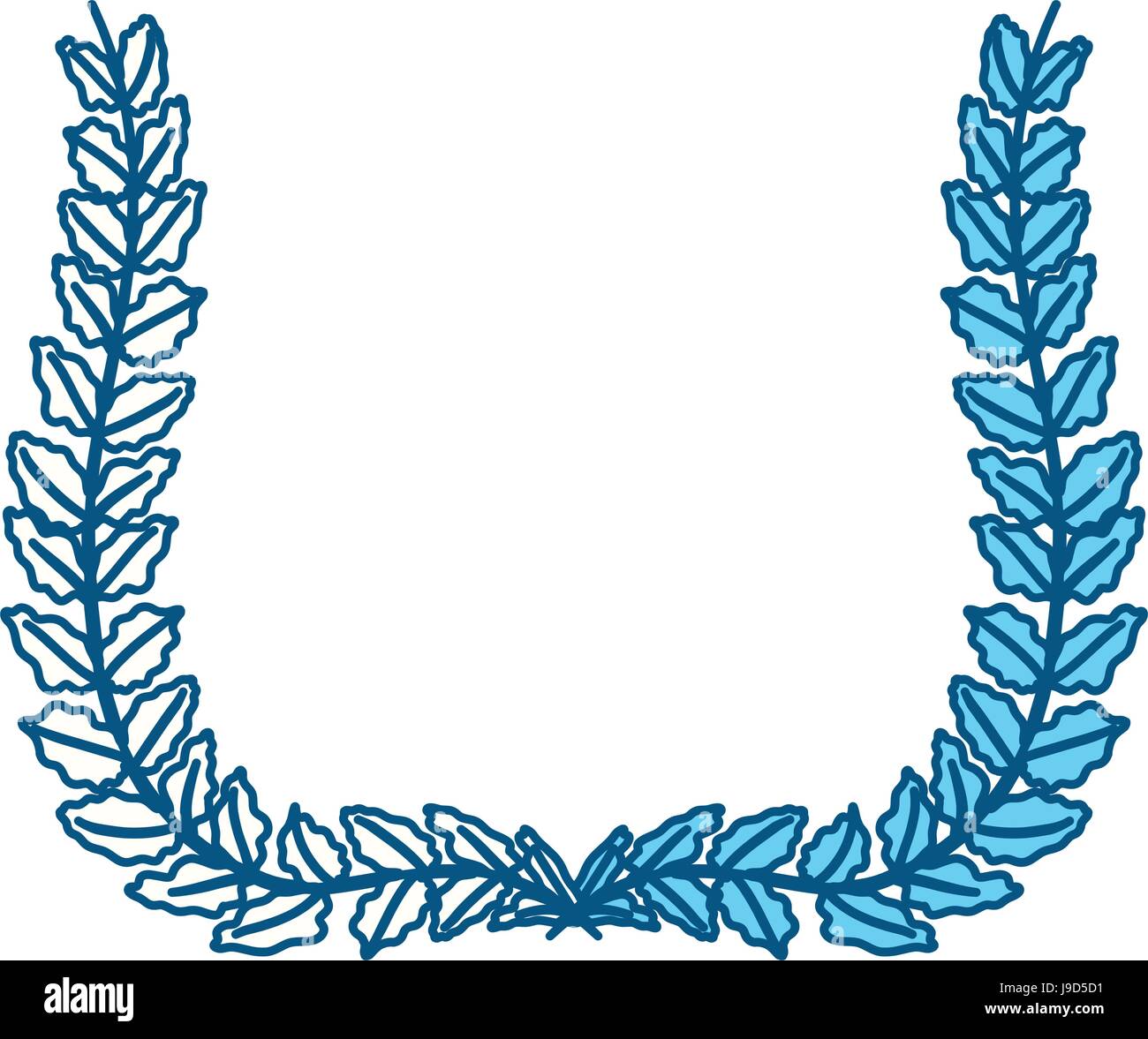 Wreath leaves ornament Stock Vector Image & Art - Alamy