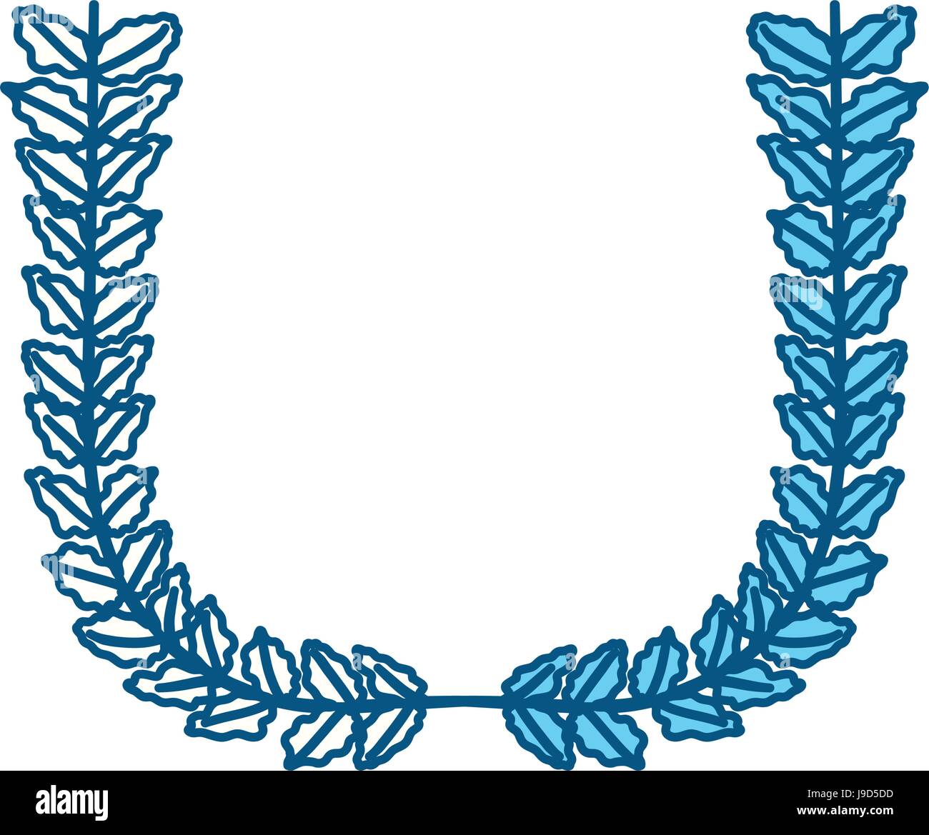 Wreath leaves ornament Stock Vector Image & Art - Alamy