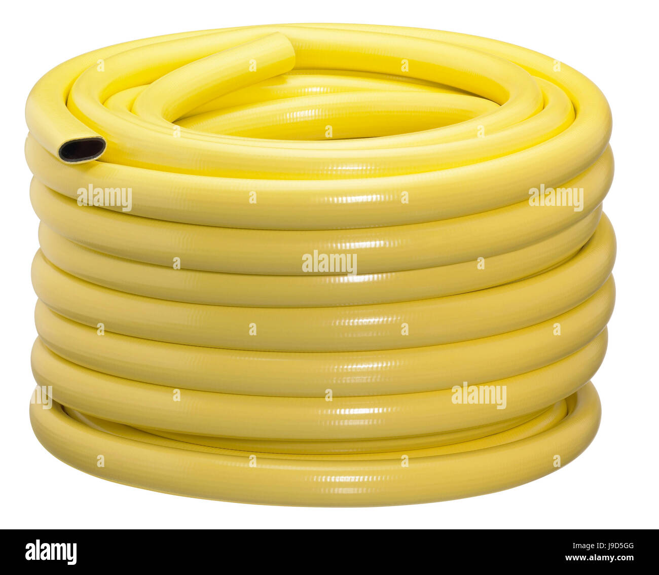 lie, lying, lies, tube, plastic, synthetic material, hose, unrolled, pipe, work Stock Photo