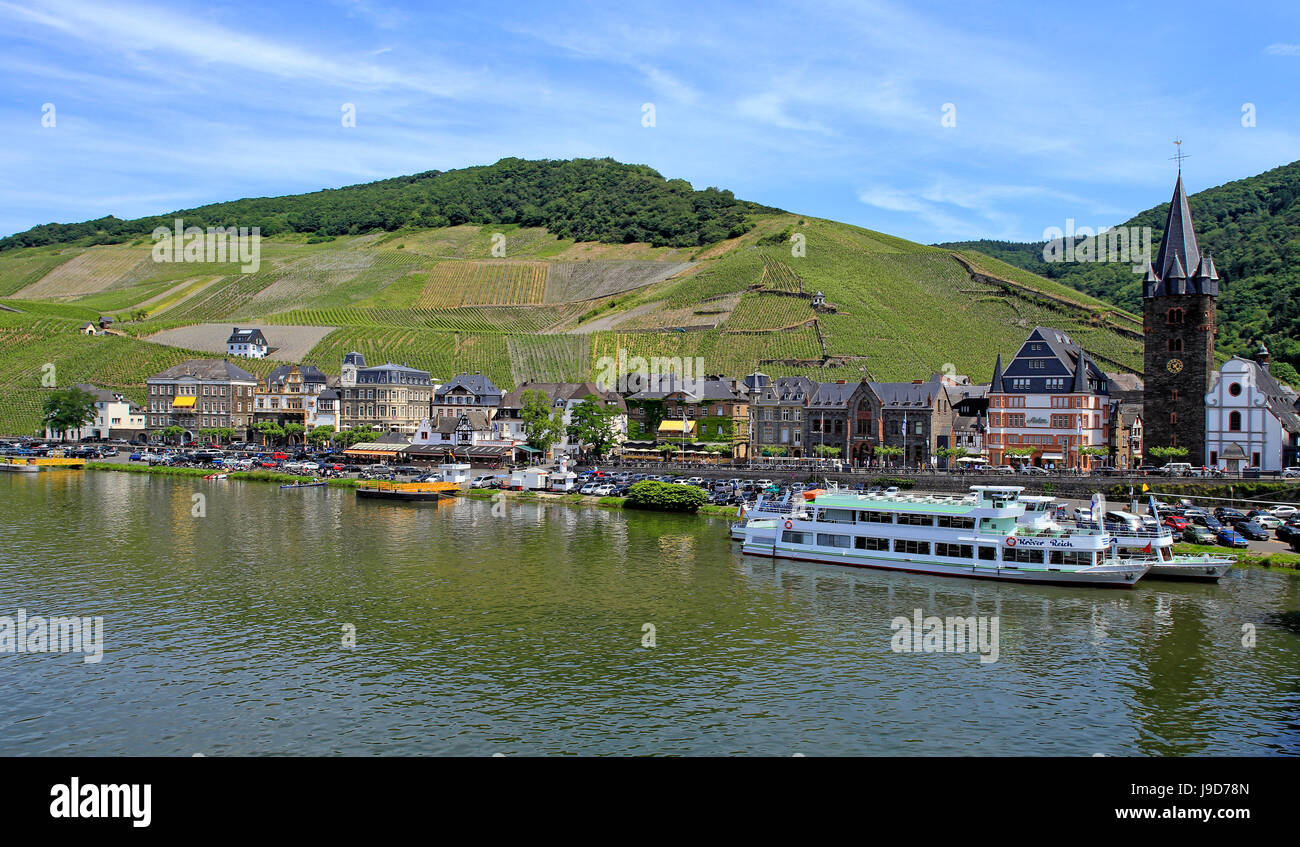 Bernkastel-Kues, Moselle Valley, Rhineland-Palatinate, Germany, Europe Stock Photo