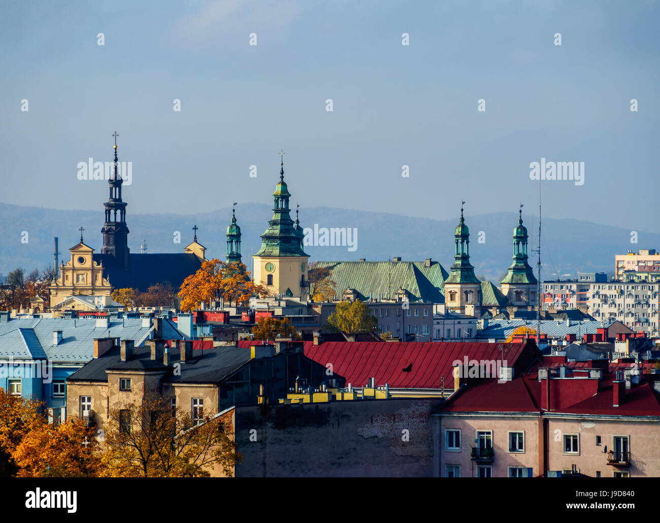 Cityscape, Kielce, Swietokrzyskie Voivodeship, Poland, Europe Stock Photo