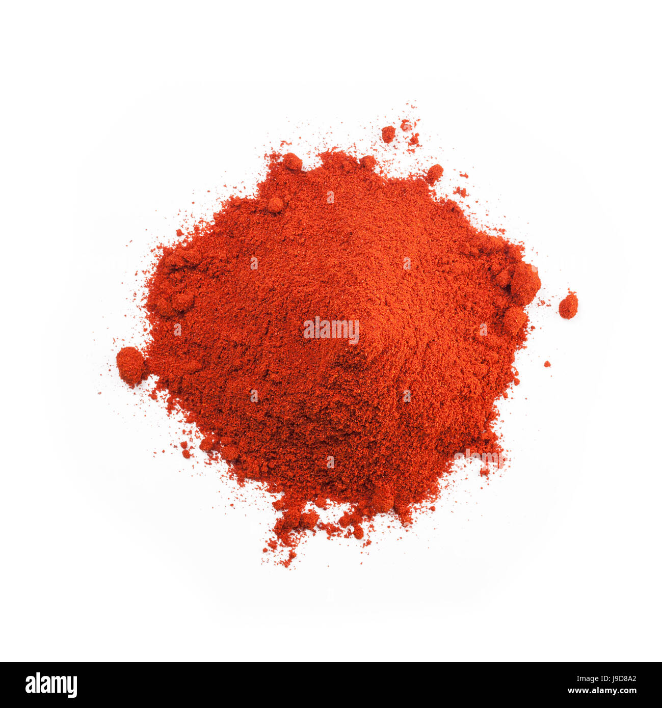 Powdered dried red pepper, isolated Stock Photo