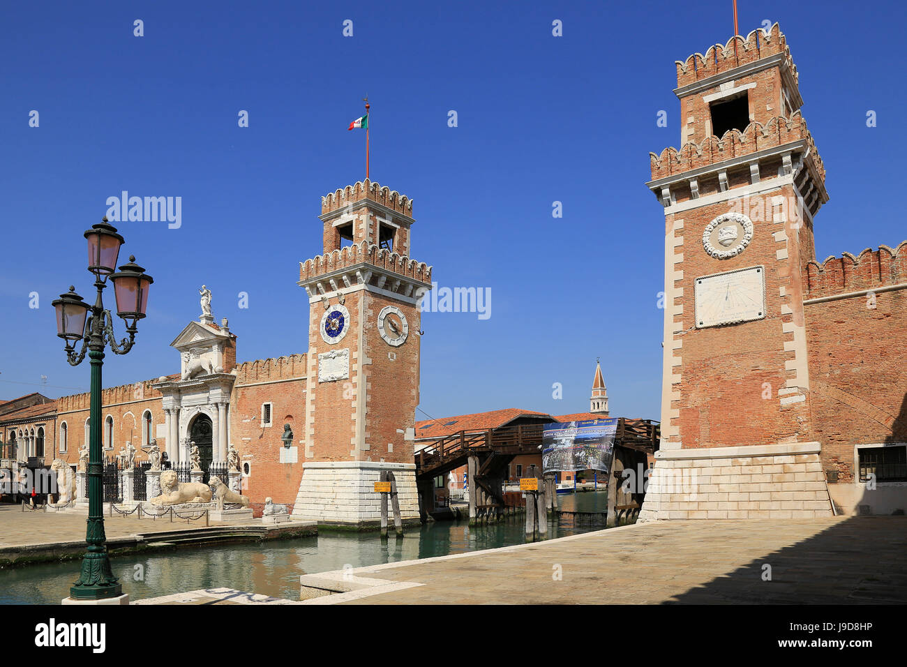 Watergate to the Arsenal of Venice, Venice, UNESCO World Heritage Site, Veneto, Italy, Europe Stock Photo