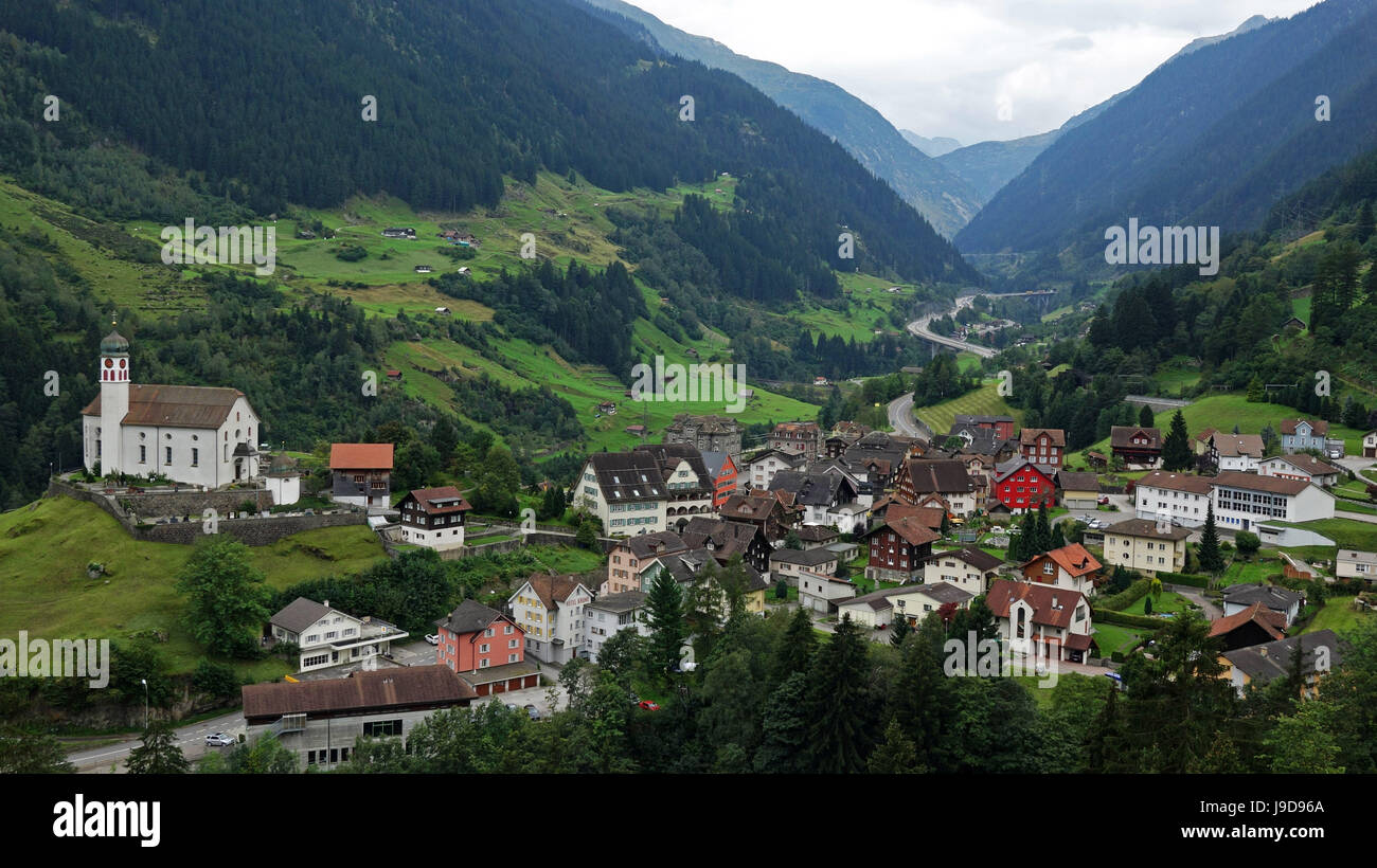 Wassen, Gotthard, Canton of Uri, Swirtzerland, Europe Stock Photo