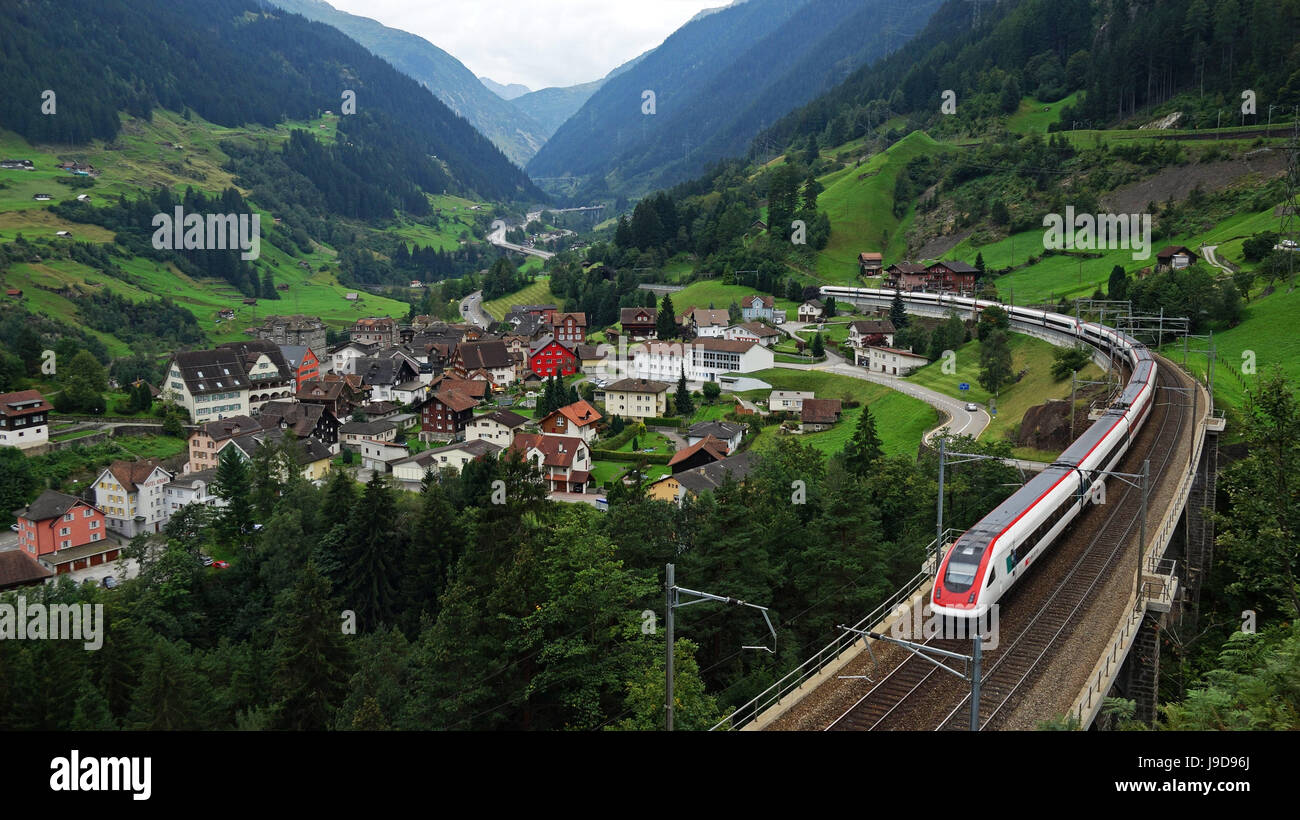 Wassen, Gotthard, Canton of Uri, Swirtzerland, Europe Stock Photo