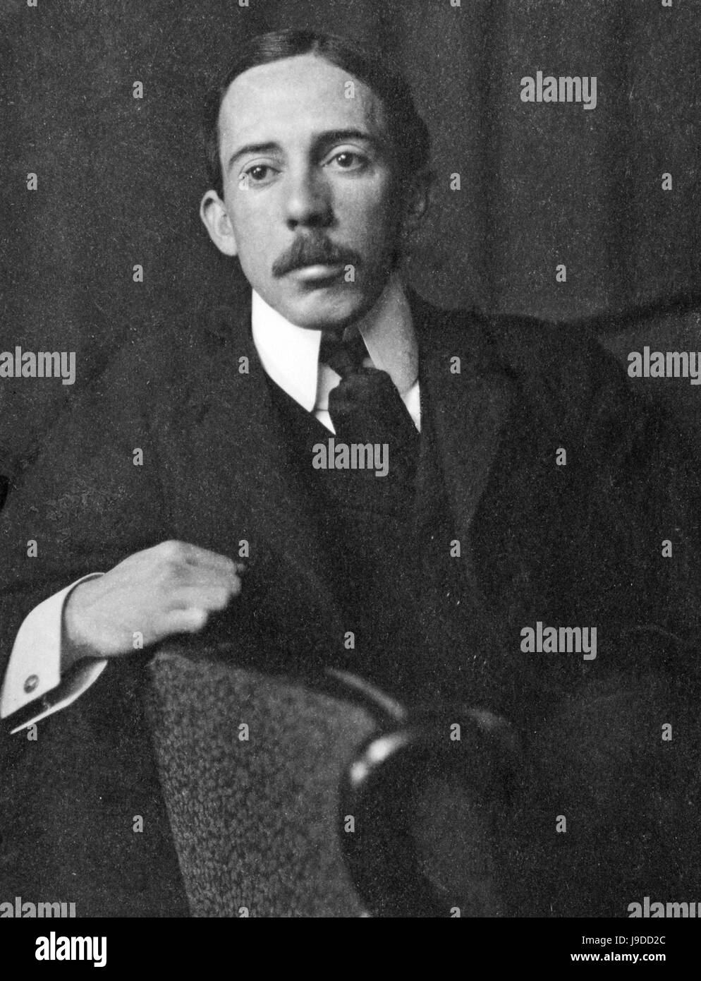 ALBERTO SANTOS-DUMONT (1873-1932) Brazilian inventor and aviation pioneer Stock Photo