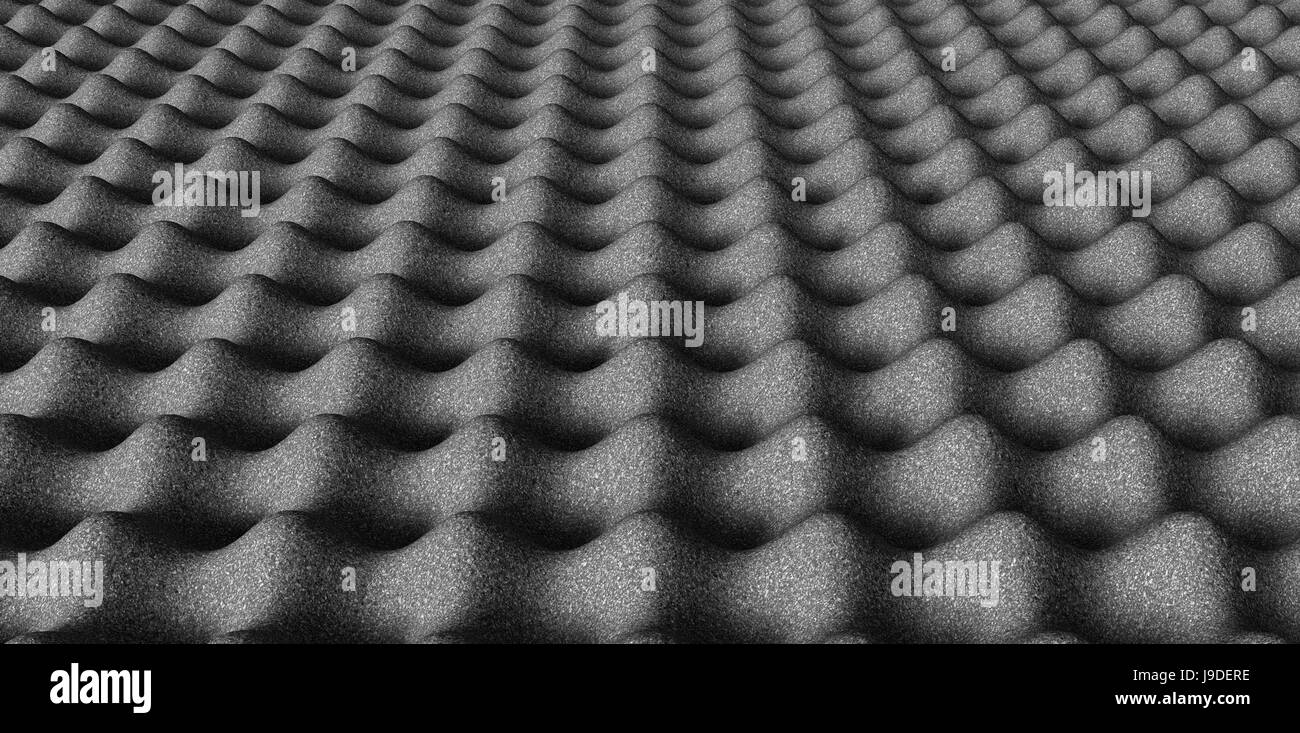 sound, foam, patterned, pattern, grey, gray, sound foam, sound proofing, sound Stock Photo