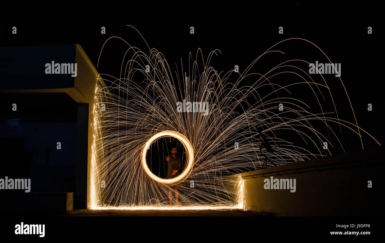 ling painting using steel wool Stock Photo Alamy
