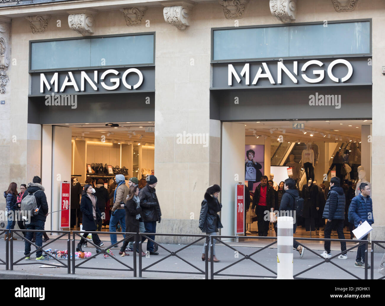 Mango clothing store, Paris, France Stock Photo