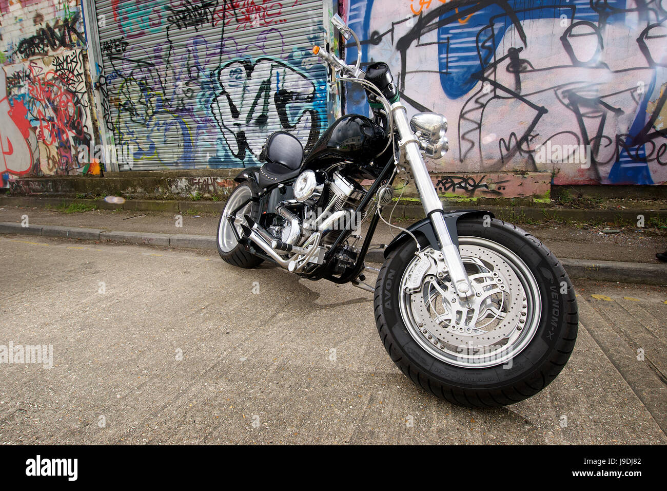 Custom chopper motorcycle engine hi-res stock photography and images ...