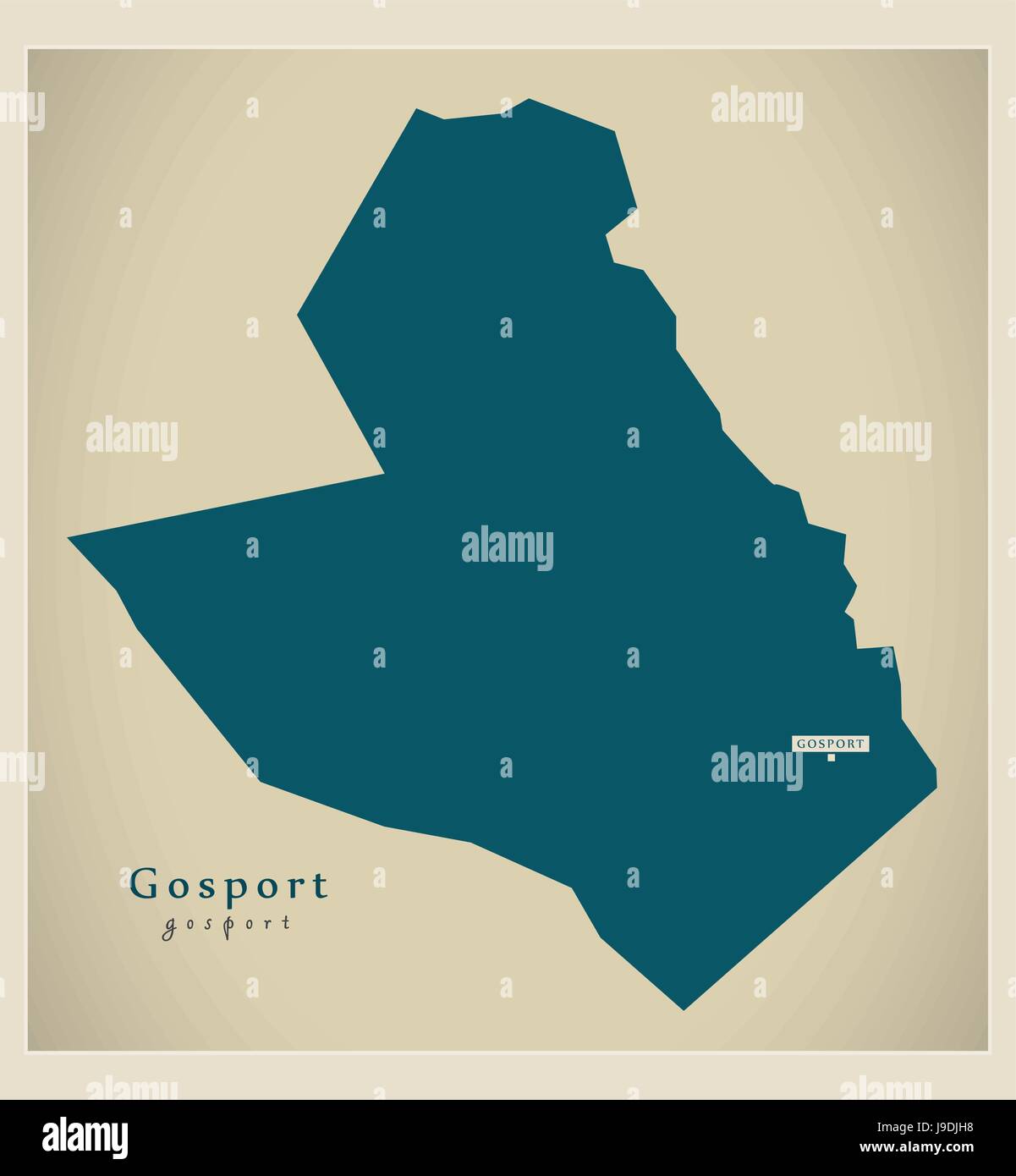 Map of gosport Stock Vector Images - Alamy