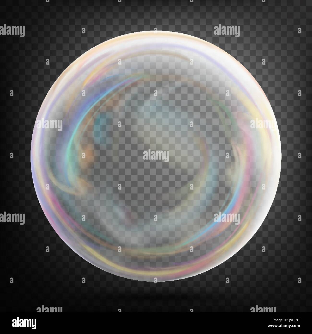 Transparent Soap Bubble. Realistic Vector Illustration Stock Vector ...