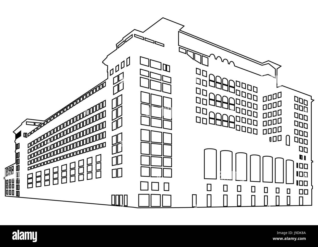 Векторное изображение здания. Здания карандашом. Контурное здание. Контур объекта здания. Векторная графика здания.