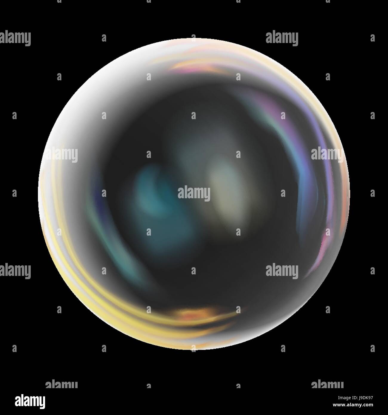 Transparent Soap Bubble. Realistic Vector Illustration Stock Vector ...