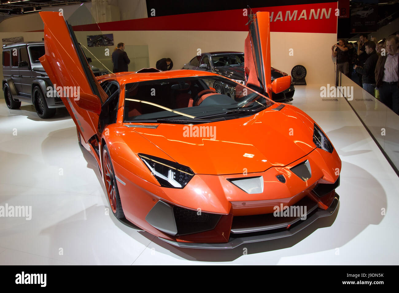 FRANKFURT - SEP 20: Hamann Nervudo Lamborghini at the IAA motor show on Sep 20, 2013 in Frankfurt. More than 1.000 exhibitors from 35 countries are pr Stock Photo