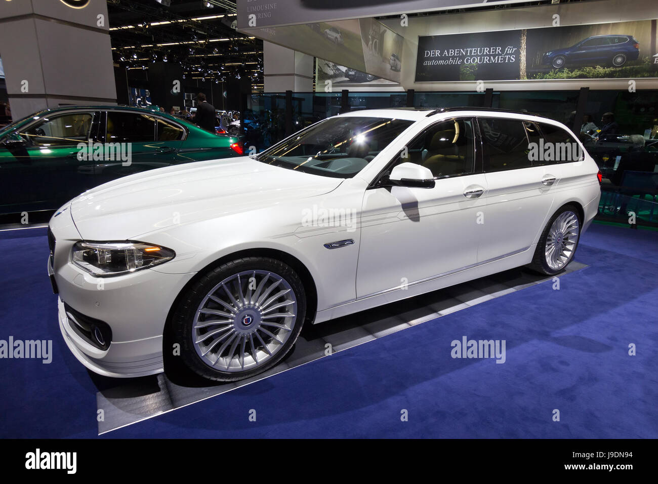 FRANKFURT, GERMANY - SEP 13: BMW Alpina B5 Bi-turbo Touring at the IAA motor show on Sep 13, 2013 in Frankfurt. More than 1.000 exhibitors from 35 cou Stock Photo