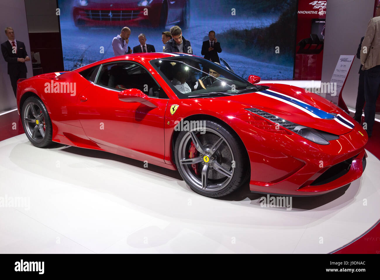 FRANKFURT, GERMANY SEP 13 New Ferrari 458 Speciale at the IAA