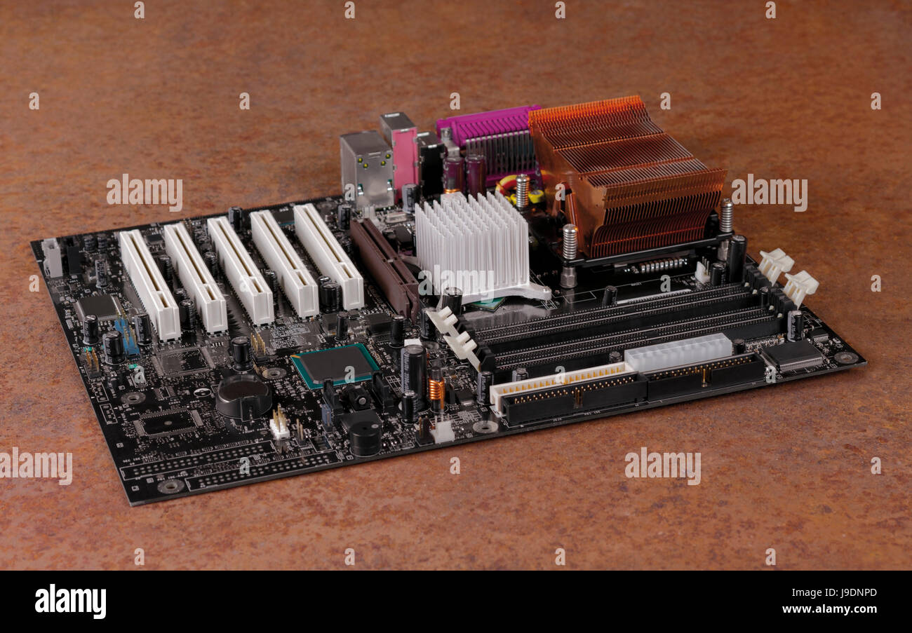 motherboard in rusty ambiance Stock Photo - Alamy