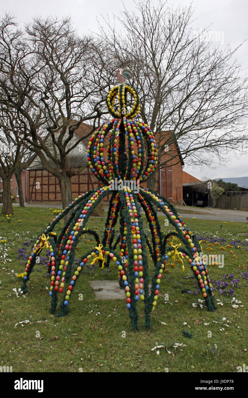 easter decoration in rumbeck (hess. oldendorf) Stock Photo