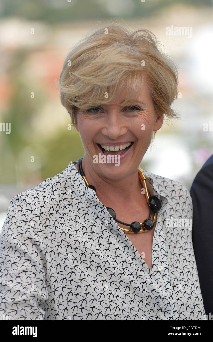 70th edition of the Cannes Film Festival: actress Emma Thompson, here for the promotion of the film 'The Meyerowitz Stories' (2017/05/21) Stock Photo