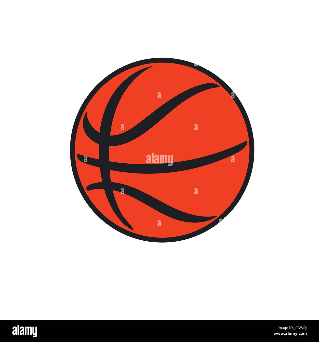 illustration classic basketball Stock Vector