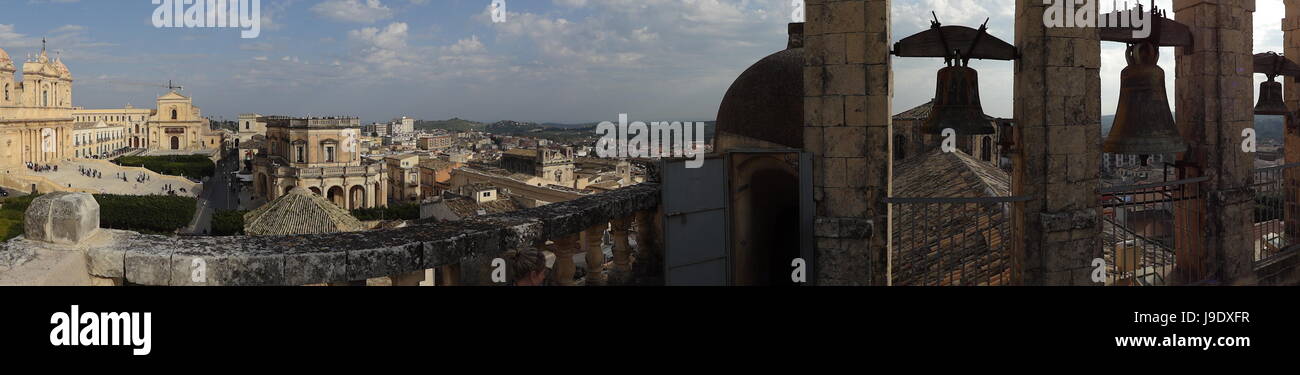 over the roofs of noto. Stock Photo