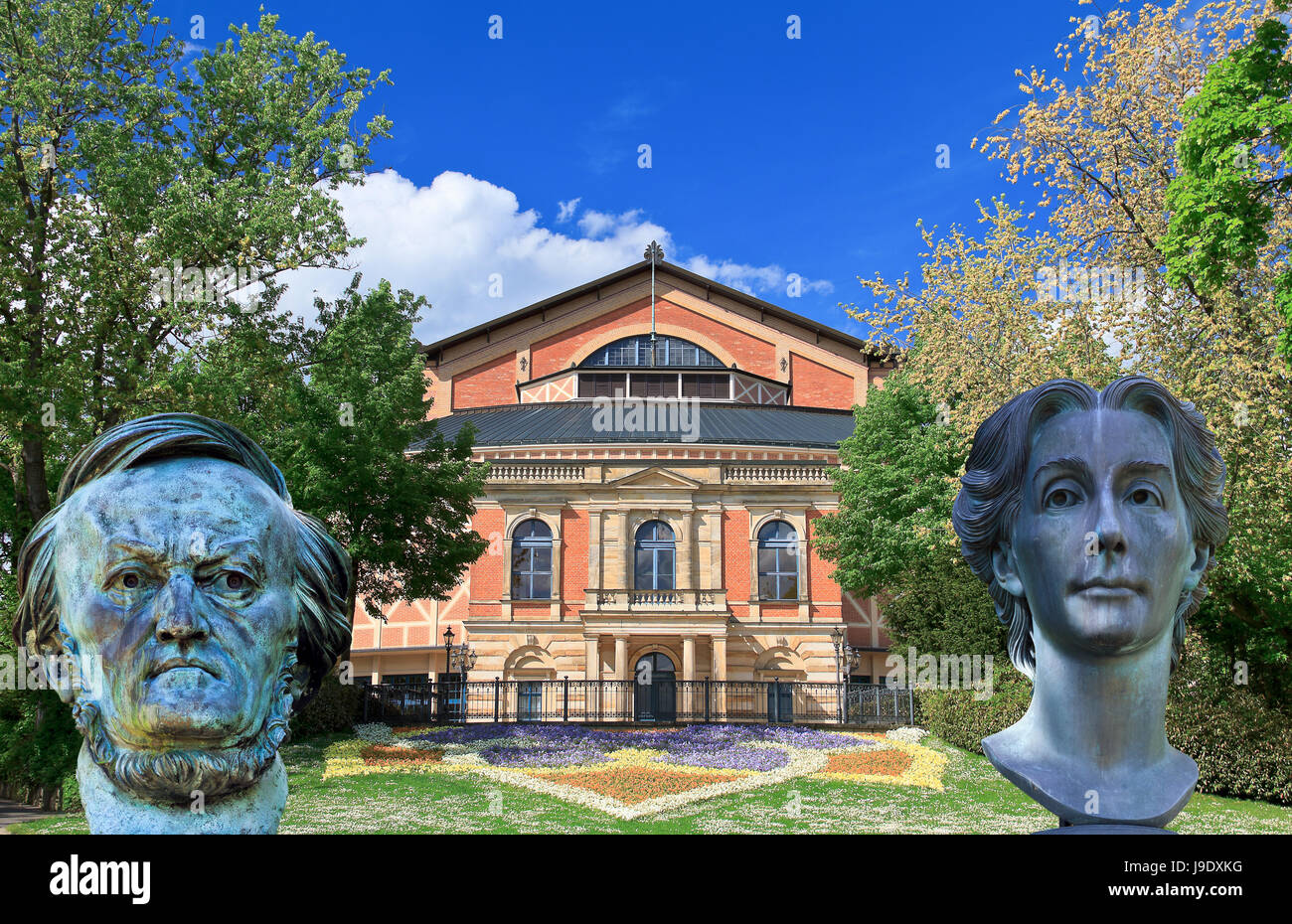 festspielhaaus bayreuth,richard and cosima wagner Stock Photo