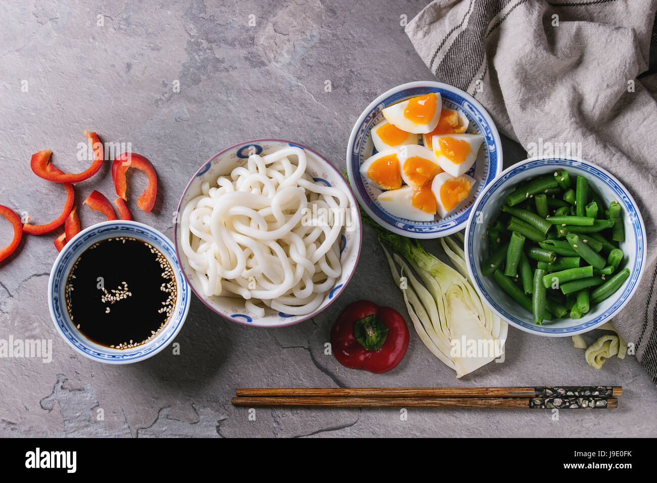 Ingredients for stir fry Stock Photo - Alamy