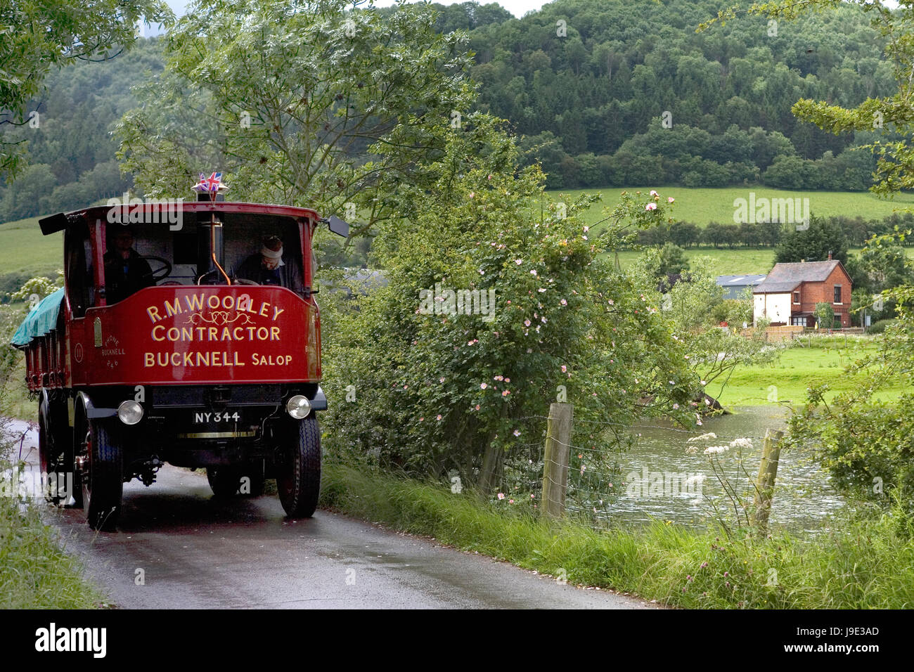 1921 6-ton Standard Sentinel Model A No 3976 steam lorry, Stokesay, Shropshire Stock Photo