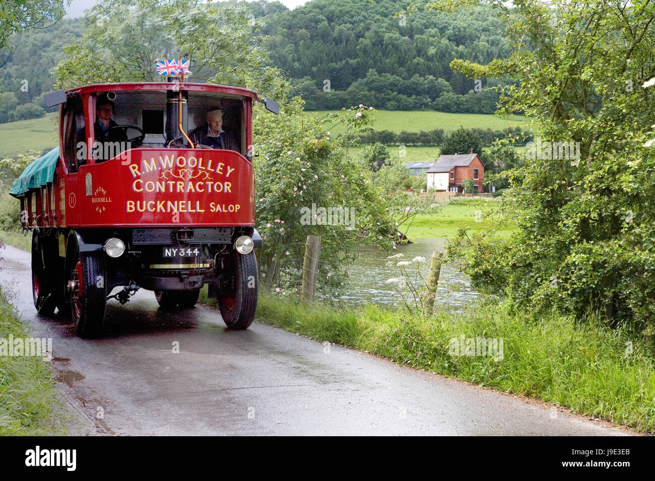 1921 6-ton Standard Sentinel Model A No 3976 steam lorry, Stokesay, Shropshire Stock Photo