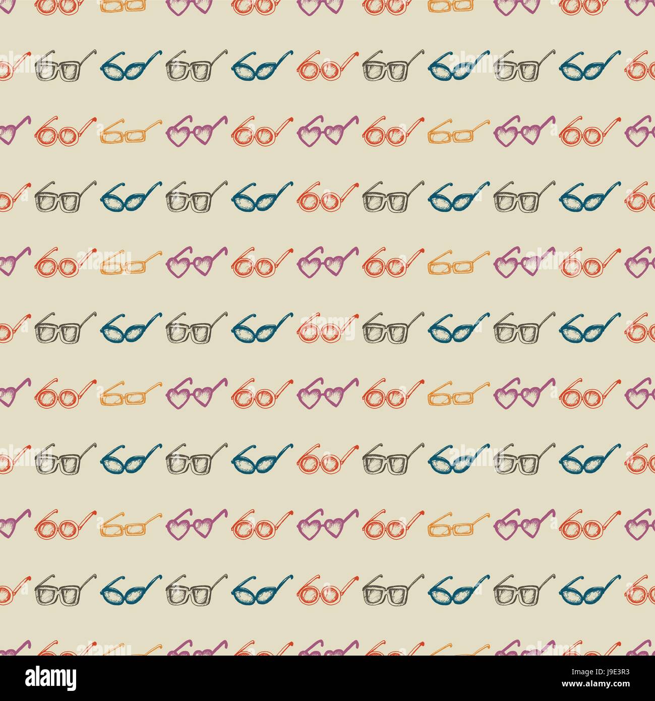 Seamless pattern with glasses Stock Vector Image & Art - Alamy