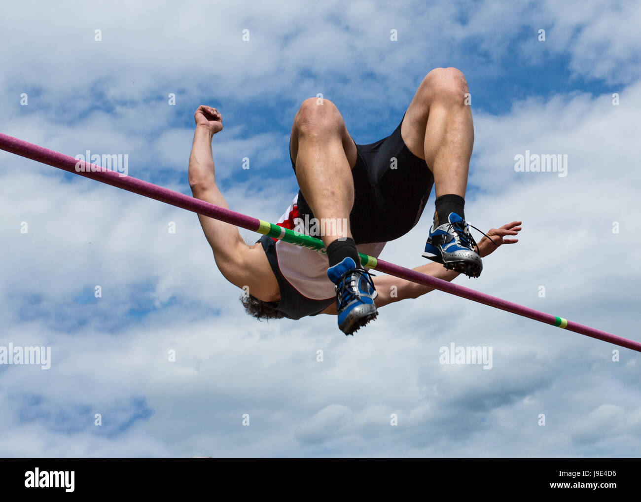 spring, bouncing, bounces, hop, skipping, frisks, jumping, jump, sportsman, Stock Photo