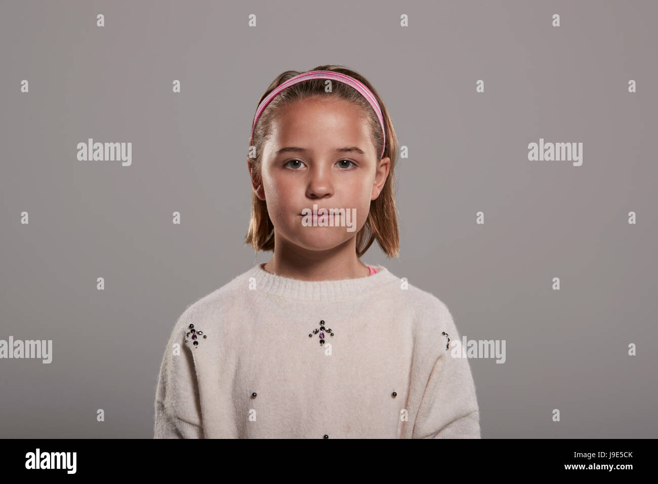 Confident nine year old girl hi-res stock photography and images - Alamy