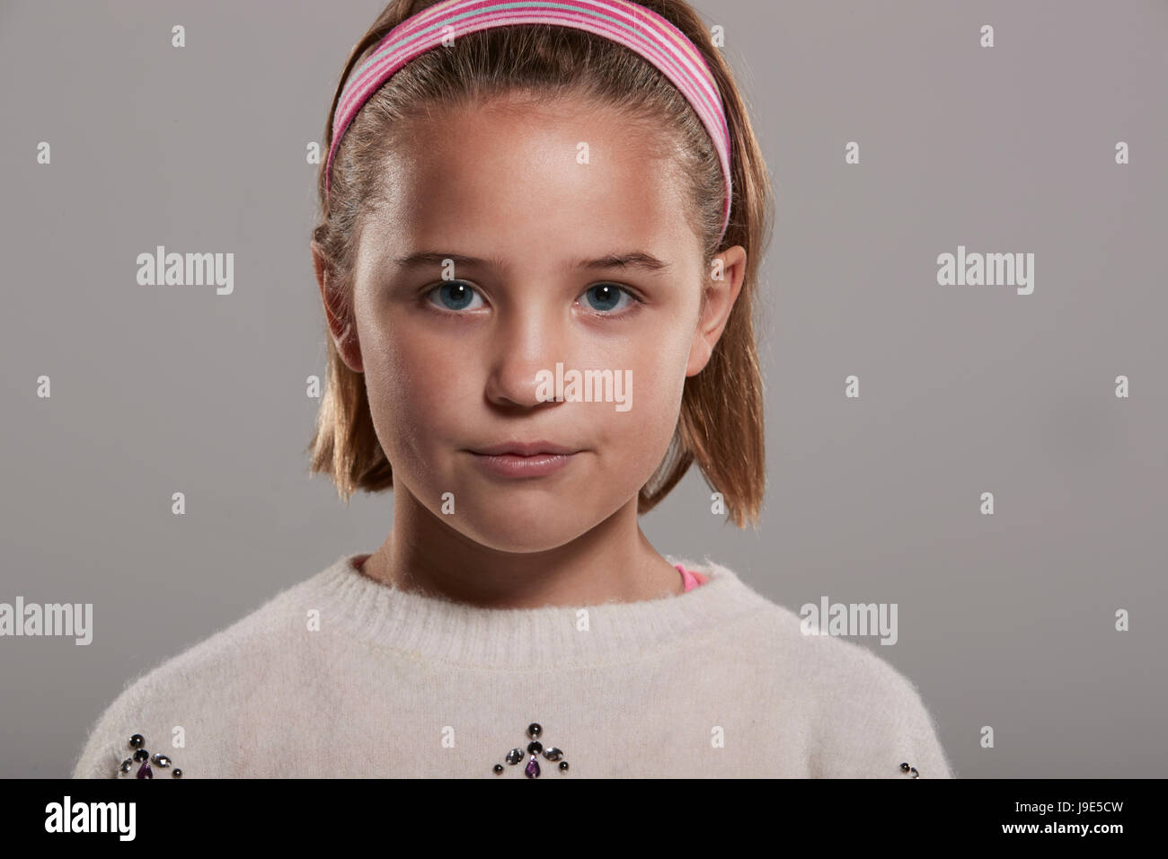 Portrait nine year old girl hi-res stock photography and images - Alamy