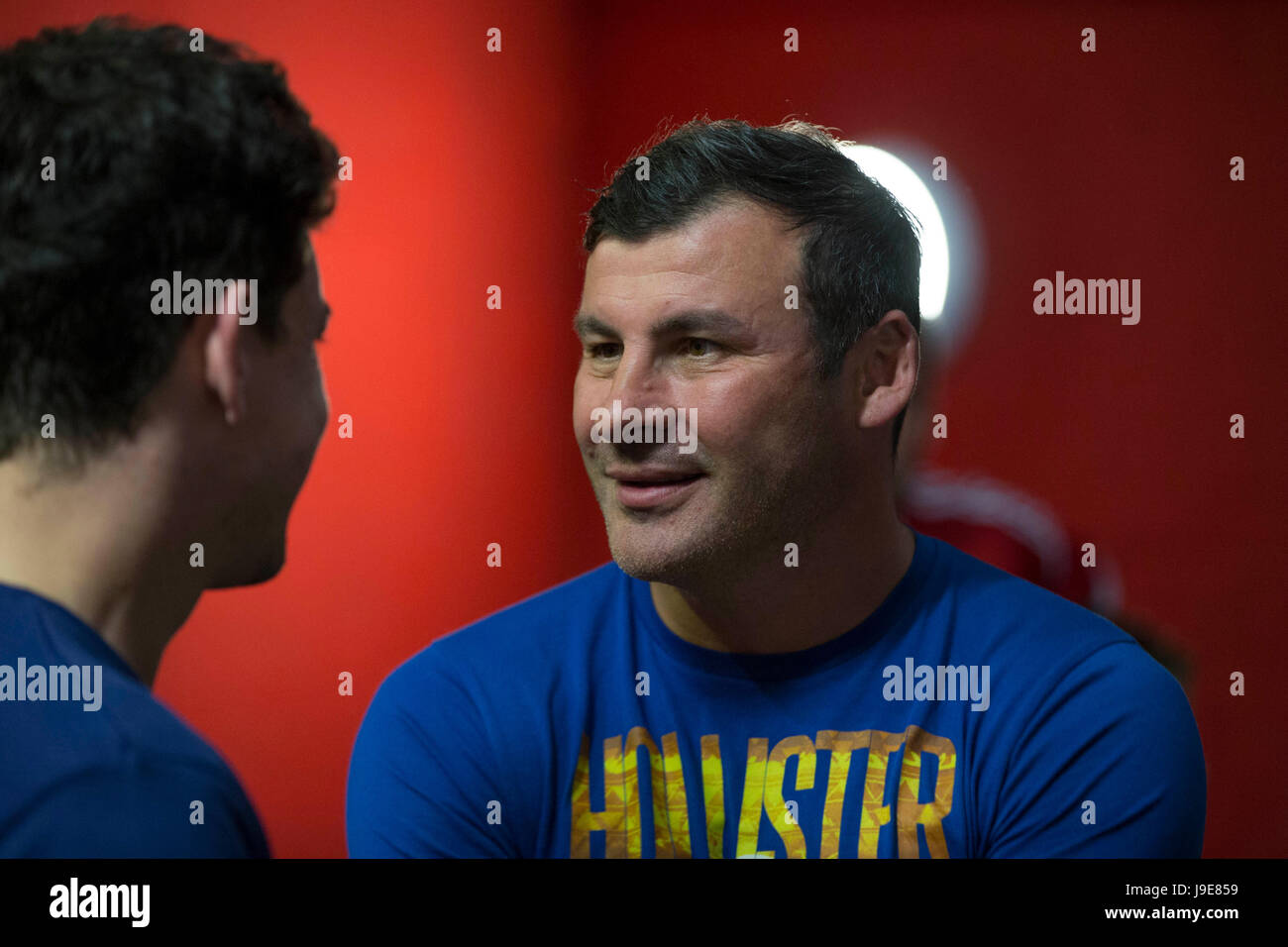 Joe Calzaghe ahead of the Match for Manchester celebrity and community