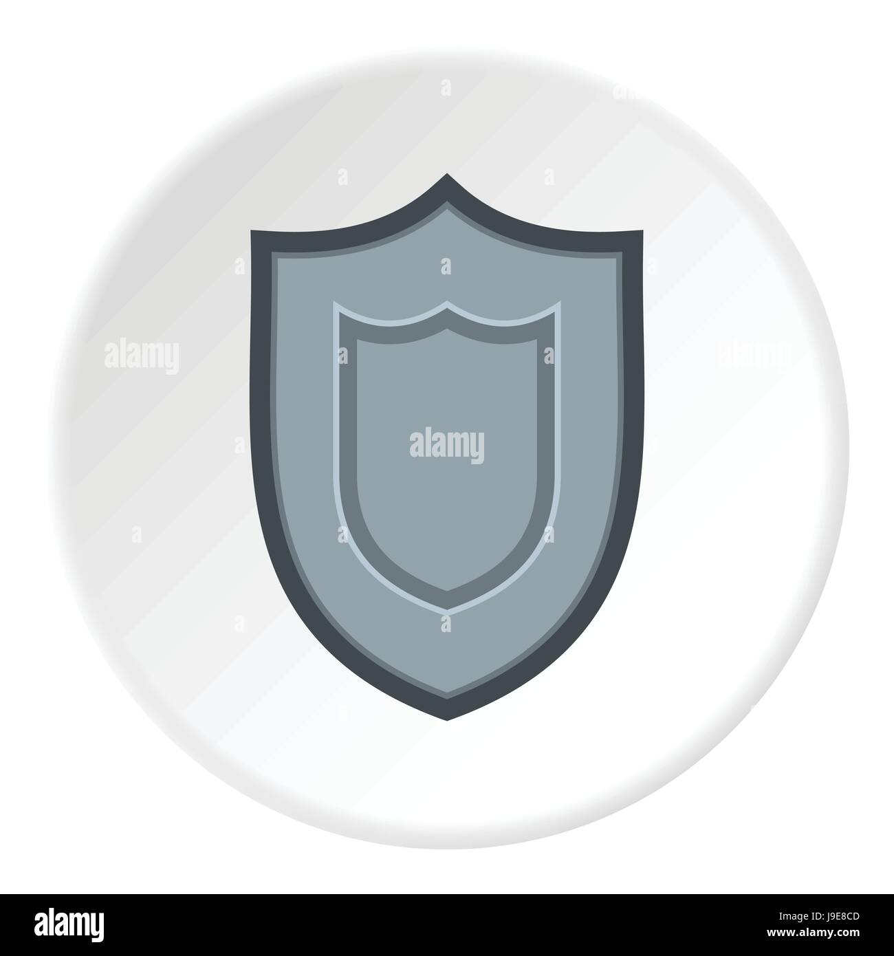 Combat shield icon, flat style Stock Vector Image & Art - Alamy