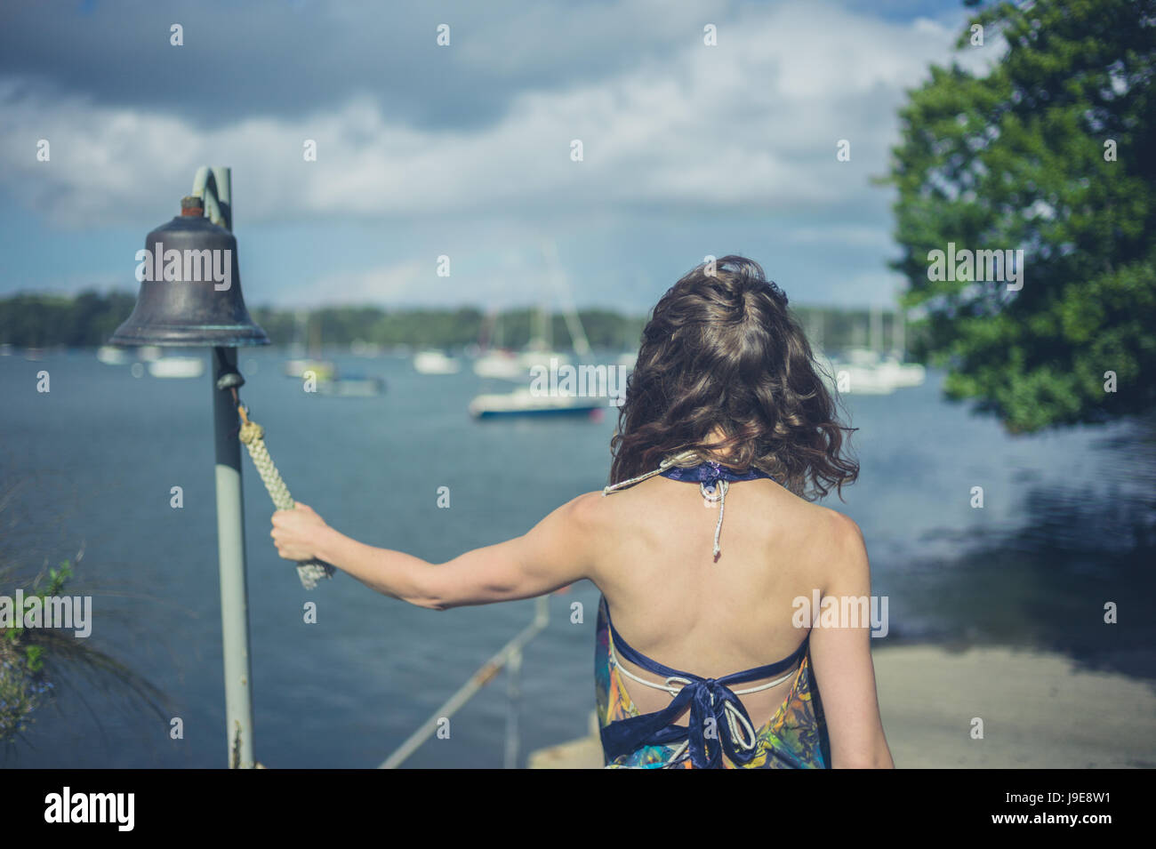 Pulling rope ringing bell hi-res stock photography and images - Alamy