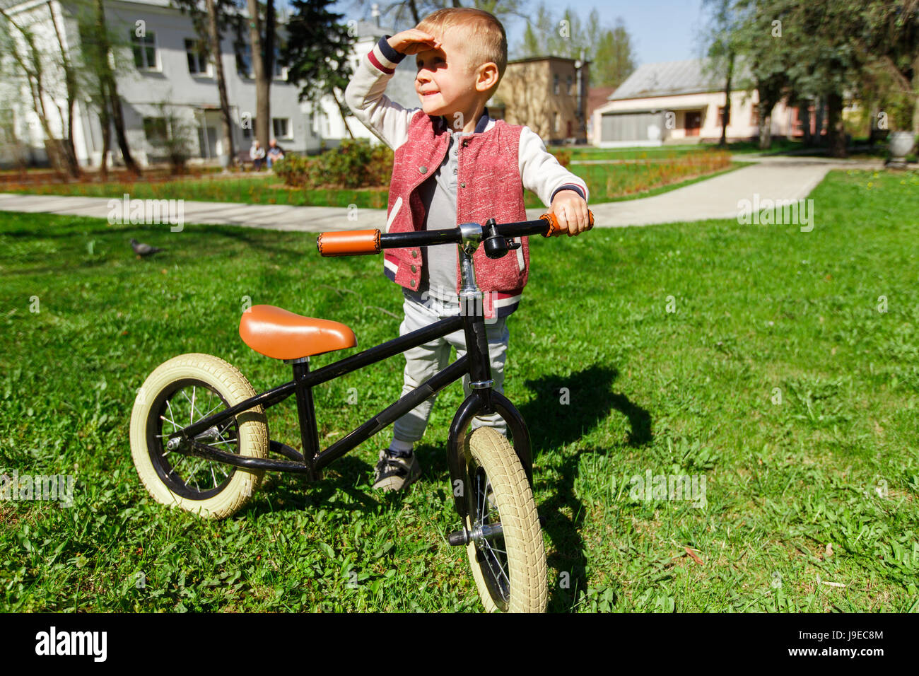 small boy small bike