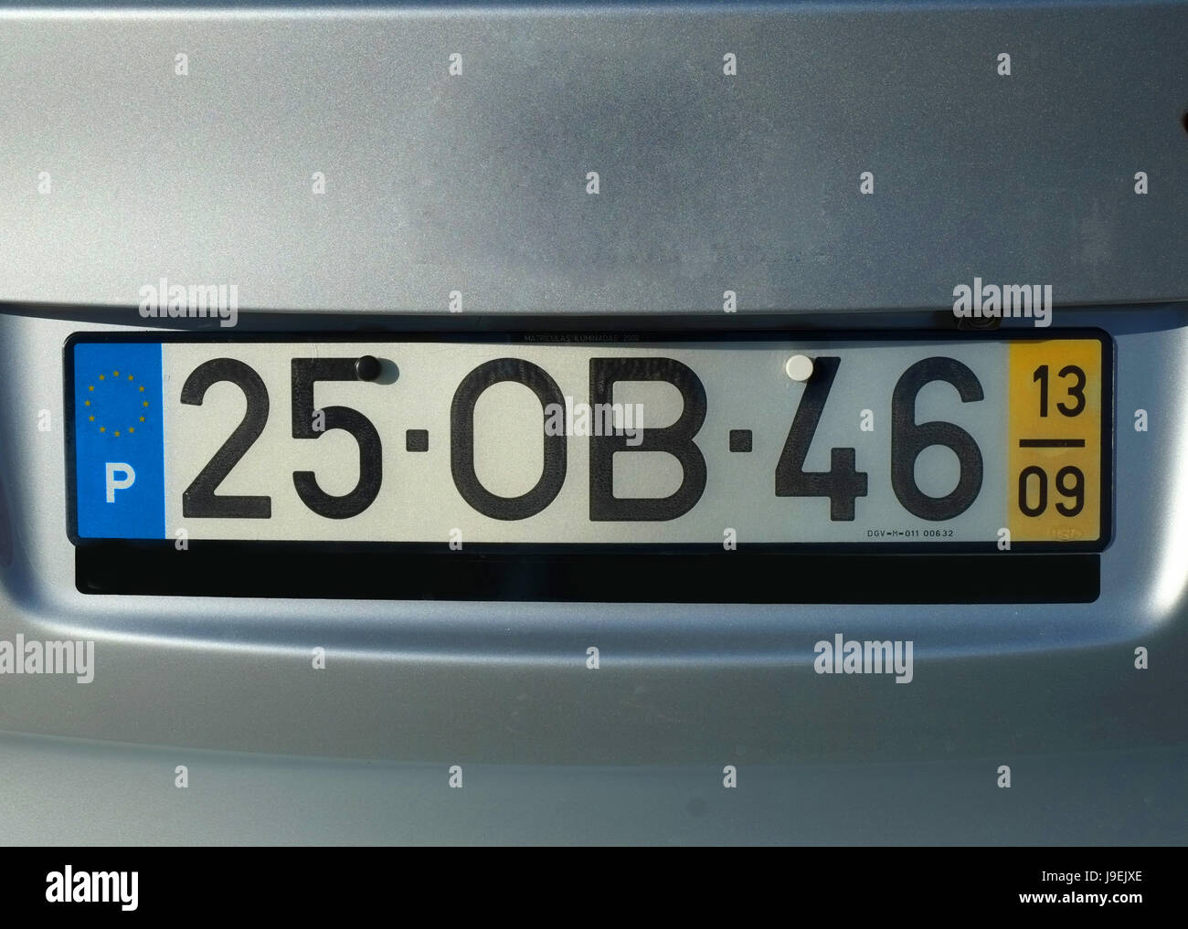 License plate Lisbon Portugal Stock Photo Alamy