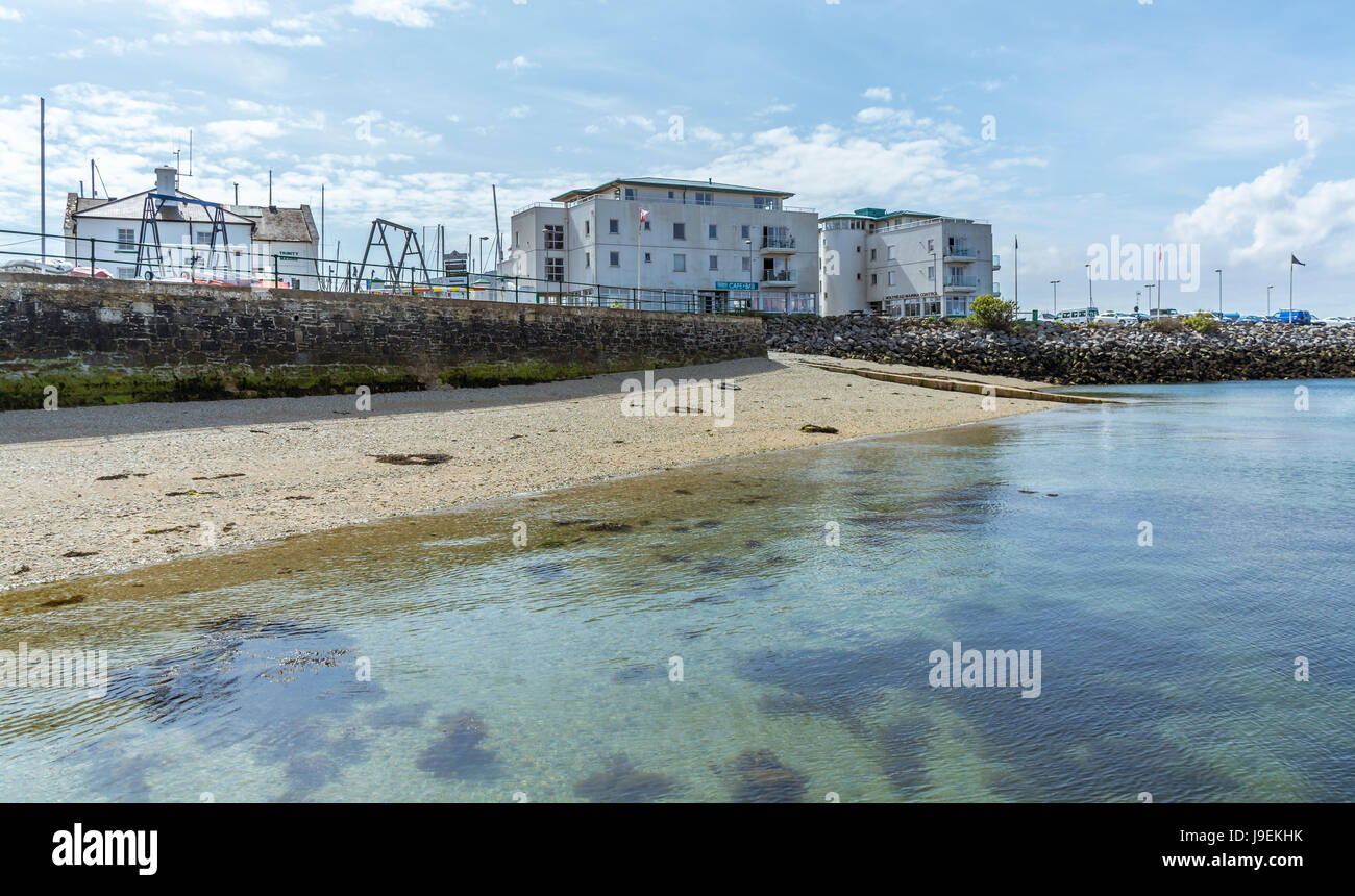 View of Holyhead Marina on Anglesey in North Wales, UK Stock Photo - Alamy