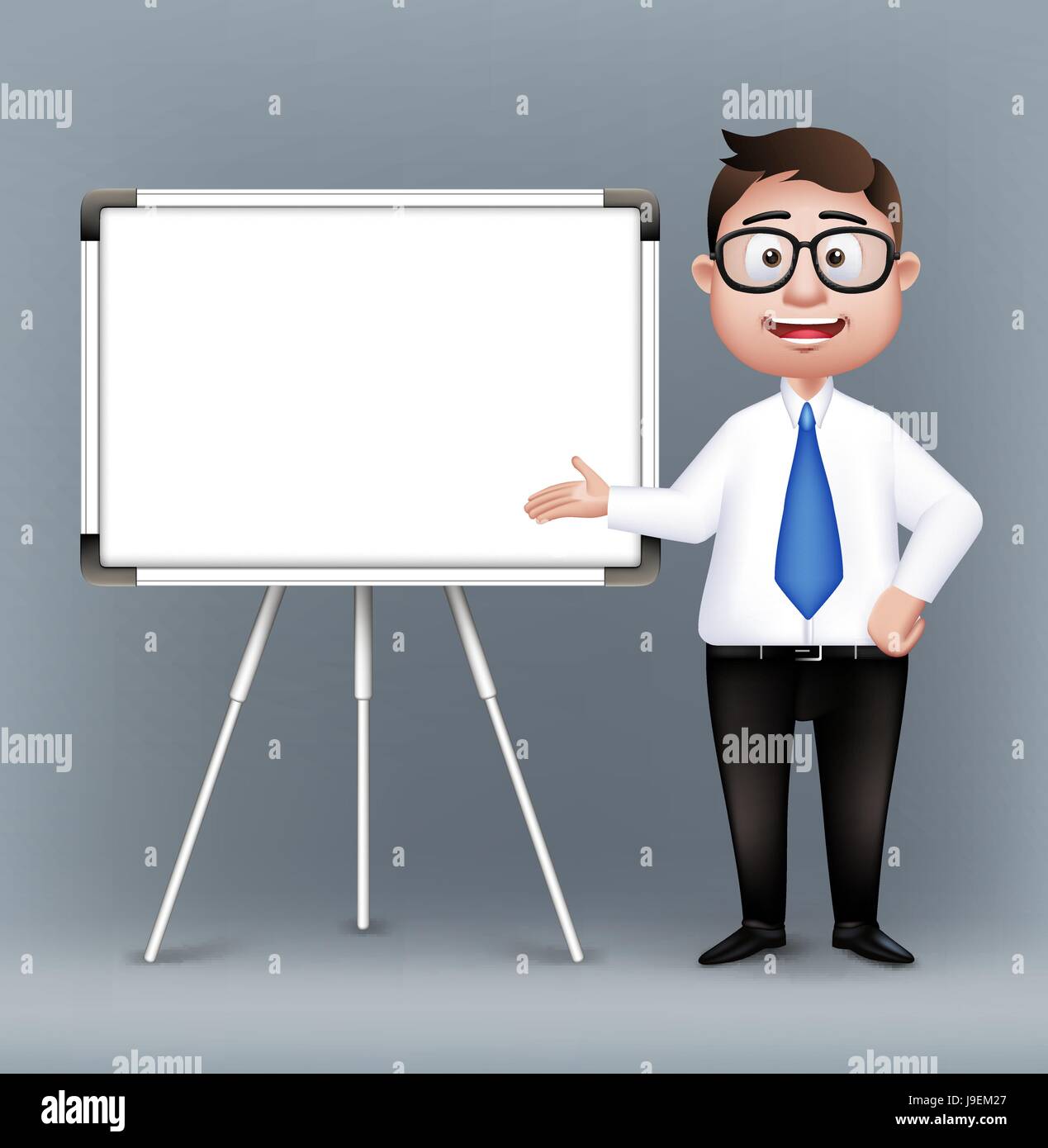 Smart Professor Smart Professor or Business Man Characters With Eyeglasses Presenting ...