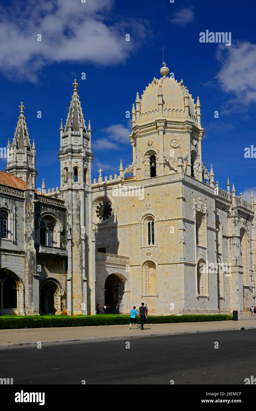 Jeronimos Monastery Lisbon Portugal Catholic Church Stock Photo