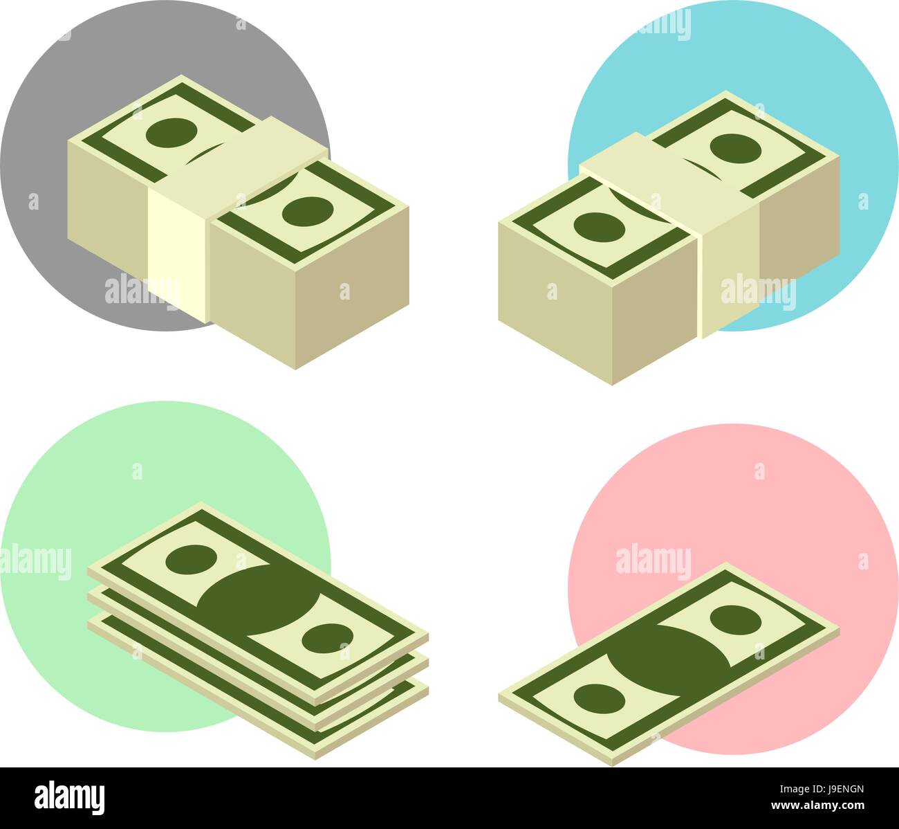 set money icon. Business and banking icon set Stock Vector Image & Art ...