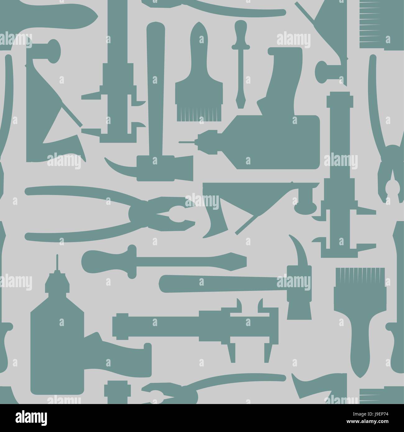 Seamless construction hand tools hi-res stock photography and images ...