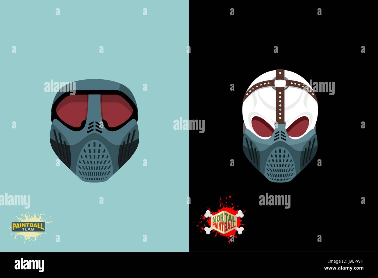 Set paintball mask. Vector illustration Stock Vector Image & Art Alamy