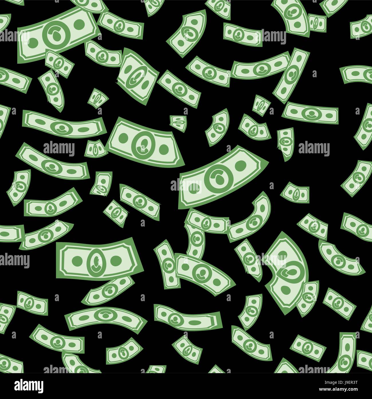 Money patterns seamless, money background from dollars Stock Vector